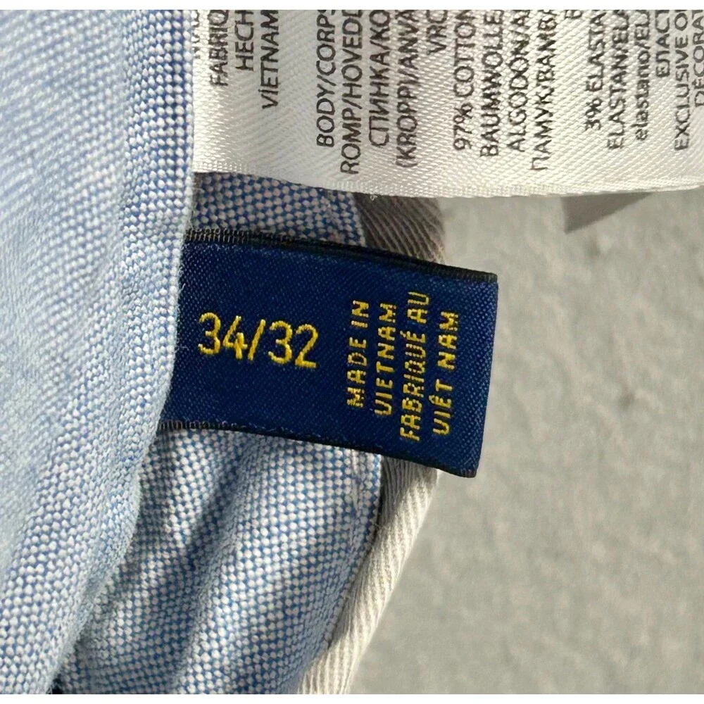 Polo Ralph Lauren Men’s Chino Stretch Cotton Twill Pants Beige 34x32